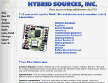 Tablet Screenshot of hybridsources.com